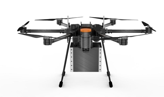 Drone industriale per la spruzzatura di medicinali da 10 litri con ugello di nebulizzazione e pompa di spruzzatura a elica