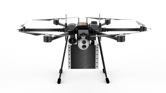Drone industriale per la spruzzatura di medicinali da 10 litri con ugello di nebulizzazione e pompa di spruzzatura a elica