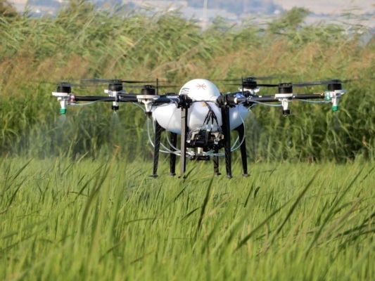 25min Durata Tta M4e 5kg Spruzzatura automatica dei raccolti Drone Copter richiesta personalizzata