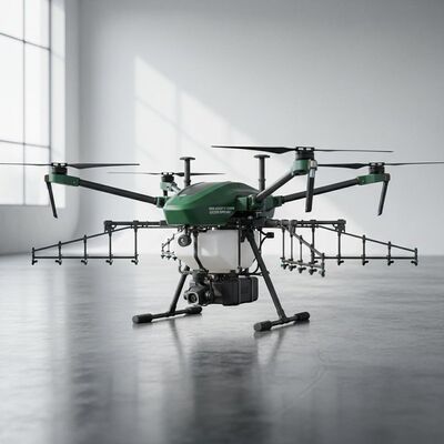 Drone agricolo ad alta precisione 12000 W durata di volo con spruzzatore UAV a forma di spruzzatore di settore